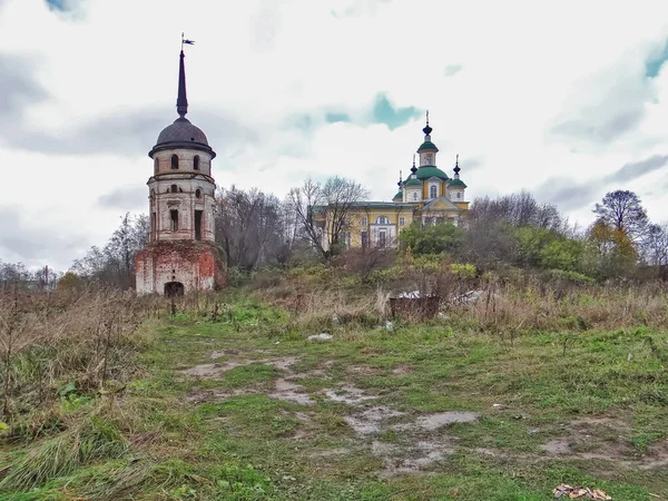 Tower Fence Cathedral Ascension Lord Spaso Sumorin Monastery Totma Vologodskaya — Stock Photo, Image