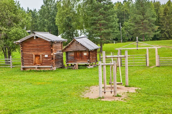 Malye Korely Russia Sierpień 2017 Zdjęcie Budynku Hous — Zdjęcie stockowe