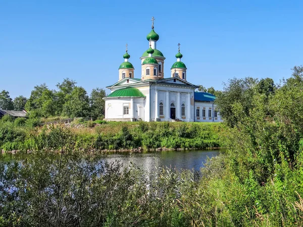 Церковь Смоленской Иконы Божией Матери Острове Мариам Олонец Карелия Россия — стоковое фото