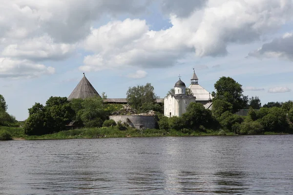 Vechea Cetate Ladoga Râul Volkhov Regiunea Leningrad Russia Data Filmărilor — Fotografie, imagine de stoc