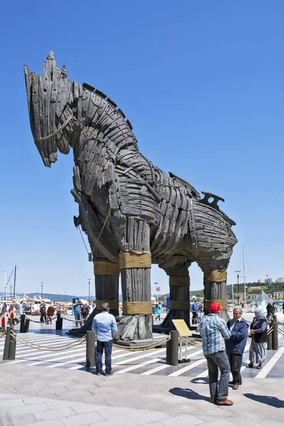 Chanakkaie Turquía Mayo 2015 Foto Caballo Troya Hecha Para Película —  Fotos de Stock