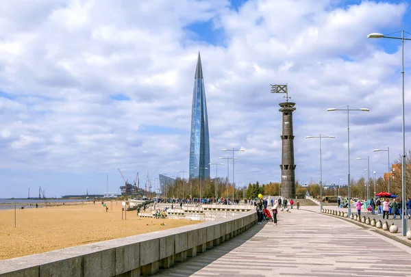 Der Strand Und Das Ufer Der Newa Bucht Park Der — Stockfoto