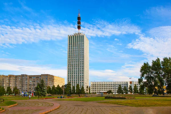 Arkhangelsk Russie Août 2017 Photo Centre Ville Hôtel Ville Gratte — Photo