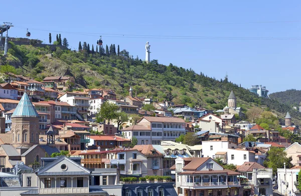 Панорама Тбилиси Сверху Georgia Date Shooting Мая 2017 — стоковое фото