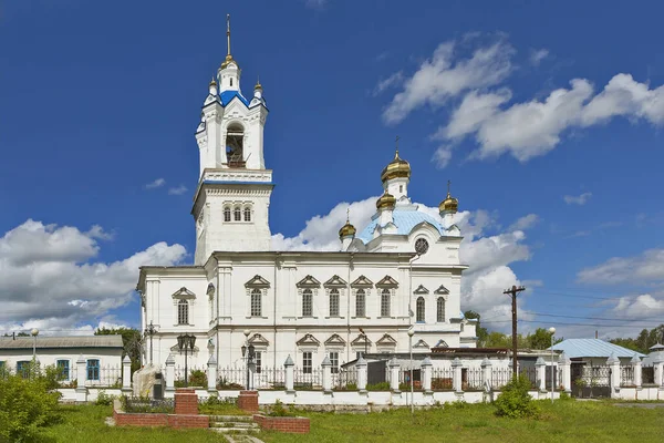 Katedrála Ochrany Panny Marie Kamyshlov Oblast Sverdlovsk Rusko Června 2017 — Stock fotografie
