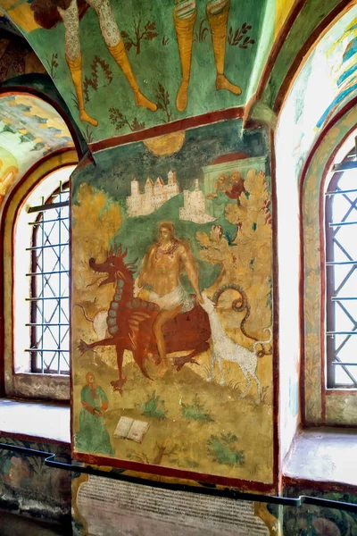 Church John Baptist Tolchkovo Paintings Walls Arches Window Slopes Legend — ストック写真