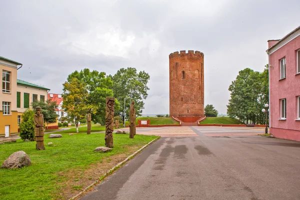 Wieża Kamenets Kamyanets Białoruś Data Fotografowania Lipca 2018 — Zdjęcie stockowe