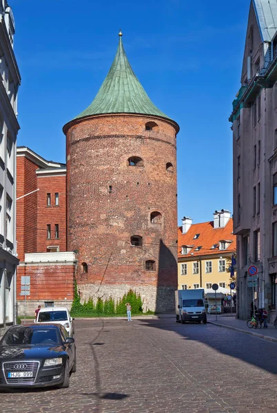 Torre Delle Polveri Riga Lettonia Data Delle Riprese Ago 2018 — Foto Stock