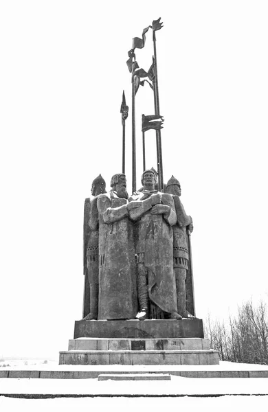 Historic Monument Men Russia — Stock Photo, Image