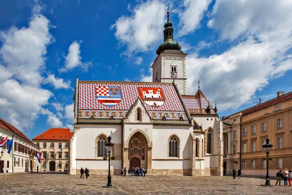 Zagreb Croatia Mei 2019 Foto Van Dak Met Gelegd Uit — Stockfoto