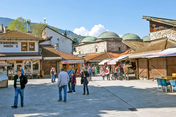 Сараево Босния Говина Февраля 2019 Года Площадь Башчаршия Рынок — стоковое фото