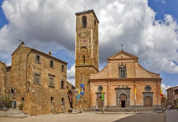 Civita Bagnoregio Italia Septiembre 2017 Foto Iglesia San Donato —  Fotos de Stock