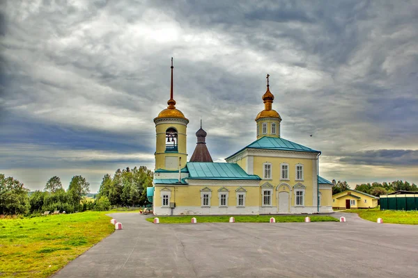 Iglesia Asunción Pueblo Khorkovo Lyavlya Región Arhangelsk Rusia —  Fotos de Stock