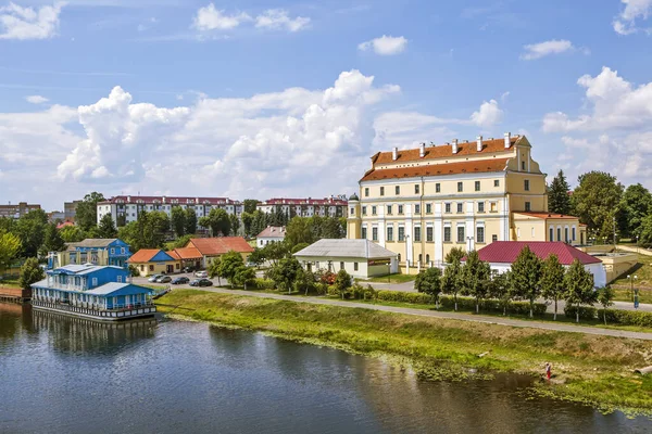 Costa Pina Vista Colégio Jesuíta Estação Fluvial Pinsk Bielorrússia — Fotografia de Stock