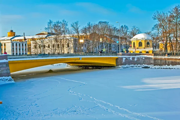 Храповицкий Мост Санкт Петербург Россия Дата Съемки Января 2019 Года — стоковое фото