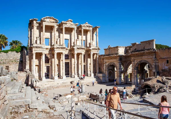 Celsus Bibliotek Skuld Turkiet Datum För Fotografering Maj 2015 — Stockfoto