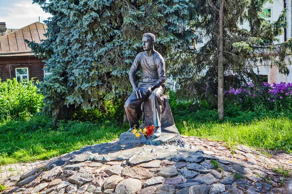 Памятник Алексею Лебедеву Суздаль Россия Августа 2017 — стоковое фото