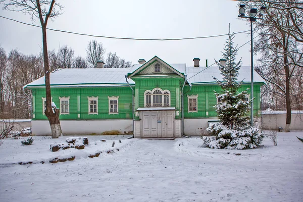 Rector Building Spaso Preobrazhensky Mirozhsky Zavelichsky Monastery Pskov Russia Date — 图库照片
