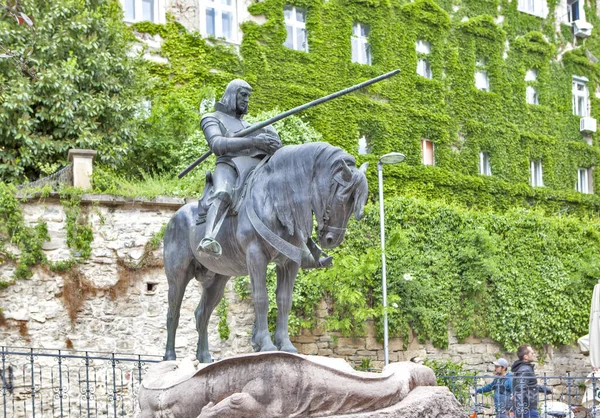 Zagreb Croacia Mayo 2019 Foto Monumento San Jorge Puerta Piedra — Foto de Stock