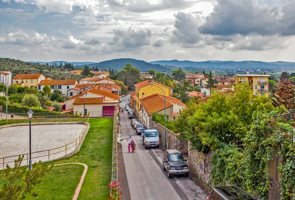 Městská Krajina Suvereto Suvereto Itálie Datum Natáčení Září 2018 — Stock fotografie