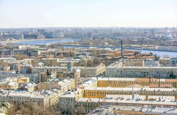 Historické Centrum Petrohradu Vzduchu Pohled Vznášedlo Petrohrad Rusko Datum Natočení — Stock fotografie