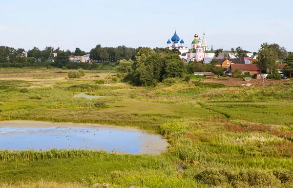 苏斯达尔从伊林草地的一侧 Vladimir地区 金戒指俄罗斯 2017年8月2日 — 图库照片
