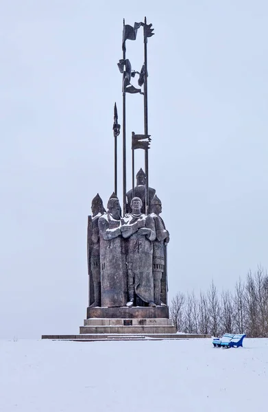 Historic Monument Men Russia — Stock Photo, Image