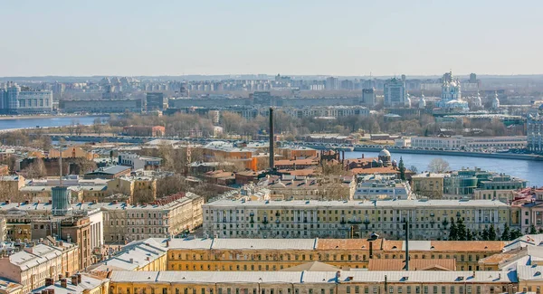 Historical Center Petersburg Air Aerial Lift View Petersburg Russia Date — Stock Photo, Image