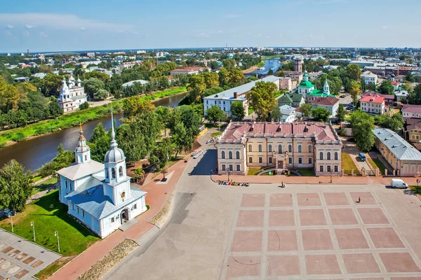 Stadtansichten Vom Glockenturm Der Sophienkathedrale Wologda Russland Drehdatum August 2018 — Stockfoto