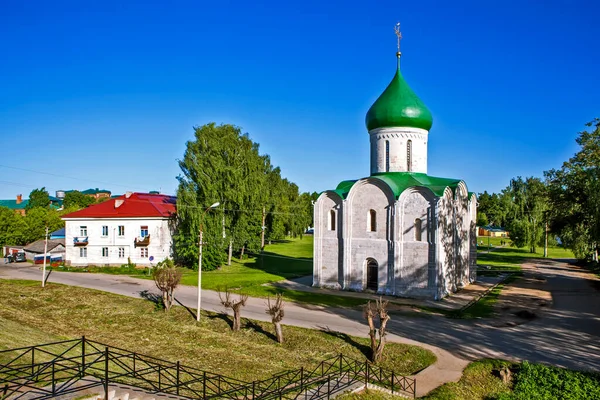 Transfiguration Cathedral Pereslavl Zalessky Yaroslavskaya Oblast Gold Ring Russia Date — Stock Photo, Image