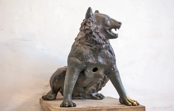 Escultura Lobo Catedral Aquisgrán Alemania —  Fotos de Stock