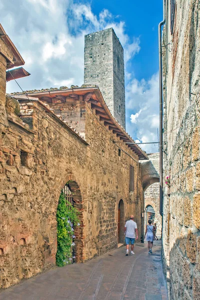 San Gimignano Italy Σεπτεμβριου 2018 Φωτογραφία Του Torri Dei Salvucci — Φωτογραφία Αρχείου