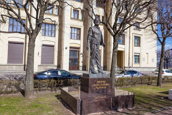Monumento All Artista Sovietico Mylnikov San Pietroburgo Russia Data Delle — Foto Stock
