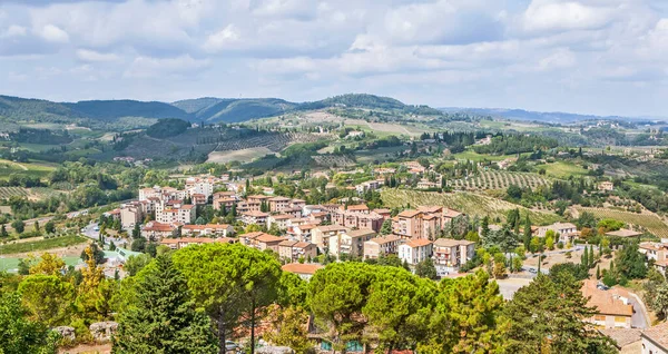 Hügelige Landschaften Der Toskana Italien — Stockfoto