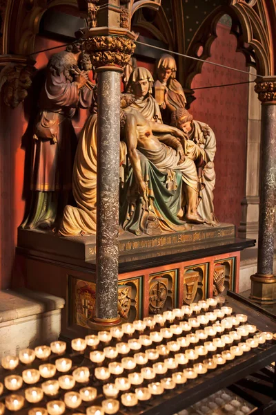 Kologia Niemcy Maj 2018 Zdjęcie Wnętrza Katedry Kolonii — Zdjęcie stockowe