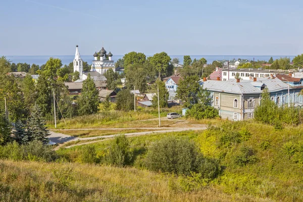 Stadslandskap Med Utsikt Över Kyrkan All Barciful Frälsare Stranden White — Stockfoto