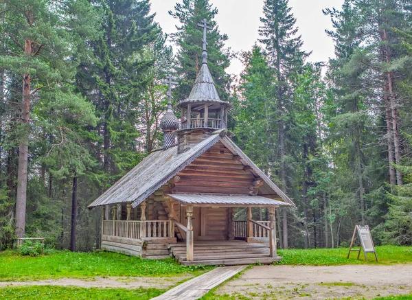 Chapel Macarius Zheltovodskogo Rusya Nın Kuzey Bölgelerinin Ahşap Mimari Halk — Stok fotoğraf