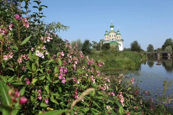 Olonka River Church Smolensk Icon Mother God Island Mariam Olonets — Stock fotografie