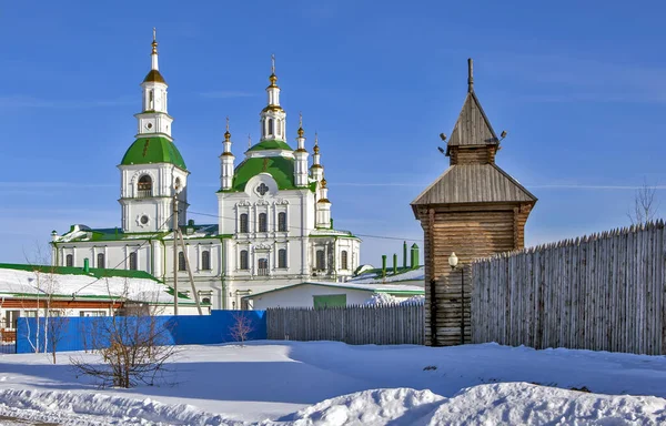 Catedral Sretensky Prisão Yalutorovsky Yalutorovsk Região Tyumen Rússia 2018 Imagem De Stock