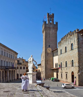 AREZZO, İTALYA - 8 Mayıs 2014: Belediyenin Fotoğrafı.