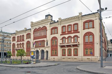 BELGRAD, SERBIA - MAYIS 01, 2019: Kaptan Misha 'nın Öğrenci Meydanı' ndaki binasının fotoğrafı