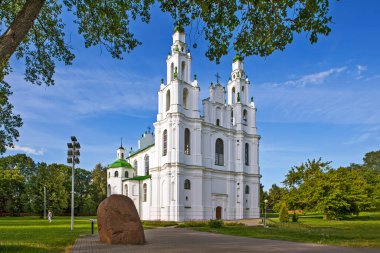 Aziz Sophia Katedrali. Polotsk. Belarus. Çekim tarihi 8 Temmuz 2018.