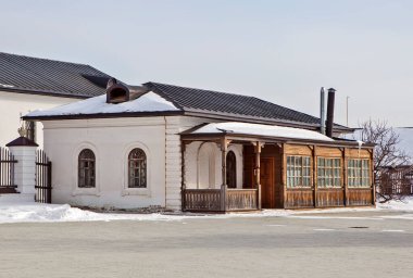 Bahçıvanın evi. Kremlin ve Exchange House grubu. Tobolsk 'ta. Tyumen bölgesi. Rusya (2018)