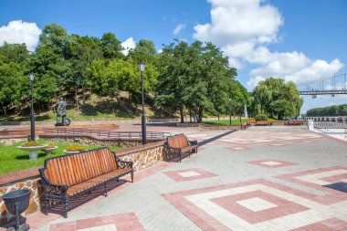 Sozh nehri seti. Gomel. Belarus. Çekim tarihi: 10 Temmuz 2018