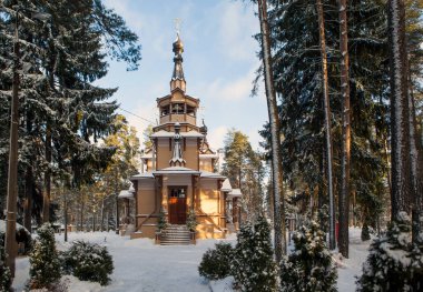Sarov 'un Aziz Serafim Kilisesi. Kum. St. Petersburg 'da. Rusya