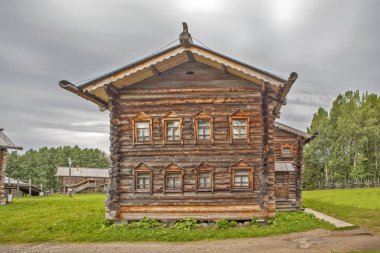 MALYE KORELY, RUSSIA - 21 AĞUSTOS 2017: House-yard Sitnikova.