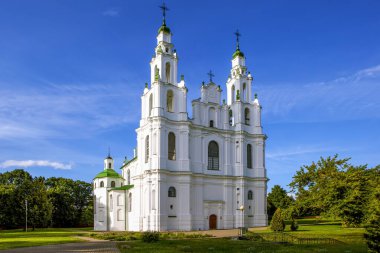 Aziz Sophia Katedrali. Polotsk. Belarus. Çekim tarihi 8 Temmuz 2018.