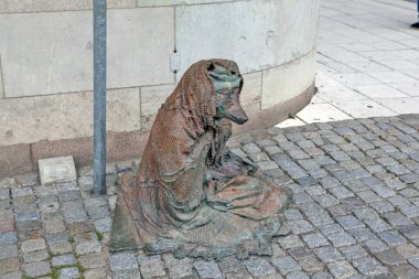 STOCKHOLM, SWEDEN - 3 Eylül 2017: Heykel Fotoğrafı 