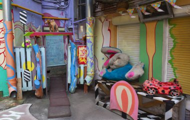 Nelson 'ın bahçesi. St. Petersburg 'da. Rusya. 18 Haziran 2017.