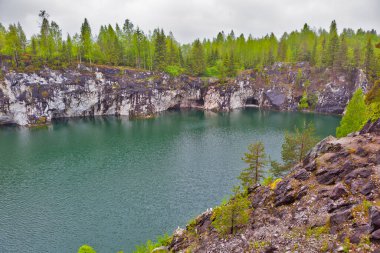 Karelia Cumhuriyeti. Mountain Park 